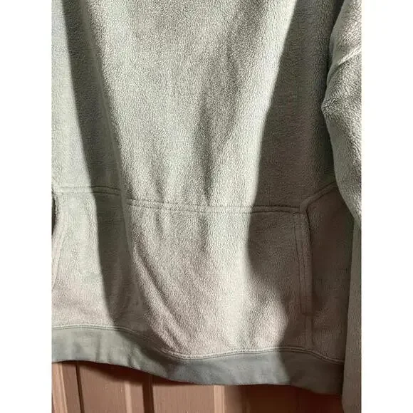 Toad & Co Cozy Mint Green Fleece Pullover Sweatshirt Medium - Picture 4 of 11